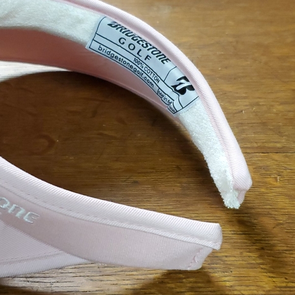 BRIDGESTONE, GOLF, VISOR, OS, LADIES, PINK, NWOT - Picture 3 of 4